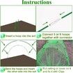 50 Pack Greenhouse Hoops Vegetable BirdProof Animal Plant Arch Protection