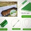 50 Pack Greenhouse Hoops Vegetable BirdProof Animal Plant Arch Protection