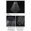 50 Pack Transparent Plant Seedling Protection Cover Agricultural Vegetable Seedlings