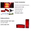 2PCS 12V LED Set Trailer Tail Light Kit Submersible Low Profile Rectangular Trailer Lights Tail Stop Turn Running