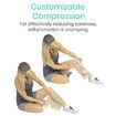 1 Pack Adjustable Shin Splint Support, Lower Leg Compression Wrap Increases Circulation, Reduces Muscle Swelling, Calf Sleeve for Men and Women (Beige)