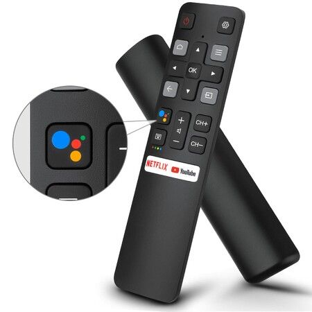 Voice Replacement for TCL-Android-TV-Remote,New Upgraded RC802V for TCL Smart TVs with Google Voice Function