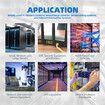 12U Server Cabinet Rack Network Data Case Wall Mount LAN Enclosure Comms 19Inch 400mm Deep Locking Glass Door Side Panels Wheels IT Computer Equipment