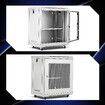 12U Server Cabinet Rack Network Data Case Wall Mount LAN Enclosure Comms 19Inch 400mm Deep Locking Glass Door Side Panels Wheels IT Computer Equipment
