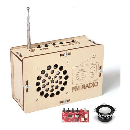 STEM Science Kits for Kids Toys Age 5 to 14, DIY FM Radio Building Electronics Engineering Experiments Circuits Cool Gadget