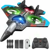 Foam Remote Control Airplanes RC Planes,RC Airplane Fighter Jet with Light,360 Degree Flip Fighter Jet Toy,Stunt Roll,Airplane Toy Gifts for Age3+