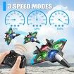 Foam Remote Control Airplanes RC Planes,RC Airplane Fighter Jet with Light,360 Degree Flip Fighter Jet Toy,Stunt Roll,Airplane Toy Gifts for Age3+