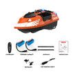 5200mAh 2 Batteries RC Bait Boat for Fishing Baits GPS 500M Range 2 HOURS Last Max3KG Load Birthday Christmas Gift COL Orange