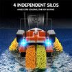5200mAh 2 Batteries RC Bait Boat for Fishing Baits GPS 500M Range 2 HOURS Last Max3KG Load Birthday Christmas Gift COL Orange