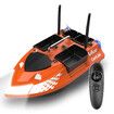 5200mAh 2 Batteries RC Bait Boat for Fishing Baits GPS 500M Range 2 HOURS Last Max3KG Load Birthday Christmas Gift COL Orange