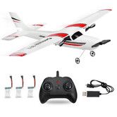 RC Airplane,RC Plane,2.4GHz 2 Channels RTF RC Aircraft with 3-Axis Gyro for Beginner Easy to Speedy Fly Glider Toys with 3 Batteries