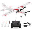 RC Airplane,RC Plane,2.4GHz 2 Channels RTF RC Aircraft with 3-Axis Gyro for Beginner Easy to Speedy Fly Glider Toys with 3 Batteries
