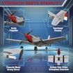 RC Plane for Beginners,P51 Remote Control Airplane,2.4GHz 3 Channel Fighter Featuring 6 Axis Gyro Stabilizer Comes with 2 Batteries