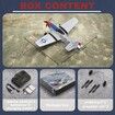 RC Plane for Beginners,P51 Remote Control Airplane,2.4GHz 3 Channel Fighter Featuring 6 Axis Gyro Stabilizer Comes with 2 Batteries