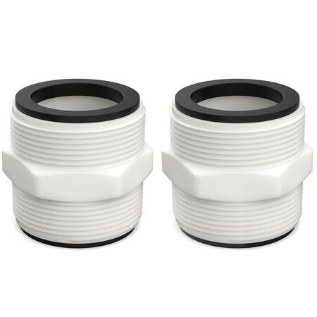 2 Pcs Pool Hose Connector Replacement for Intex and Coleman, 1.5 inch Above Ground Pool Split Hose Joint Connector, Fits Filter Pumps, Chlorine Generators