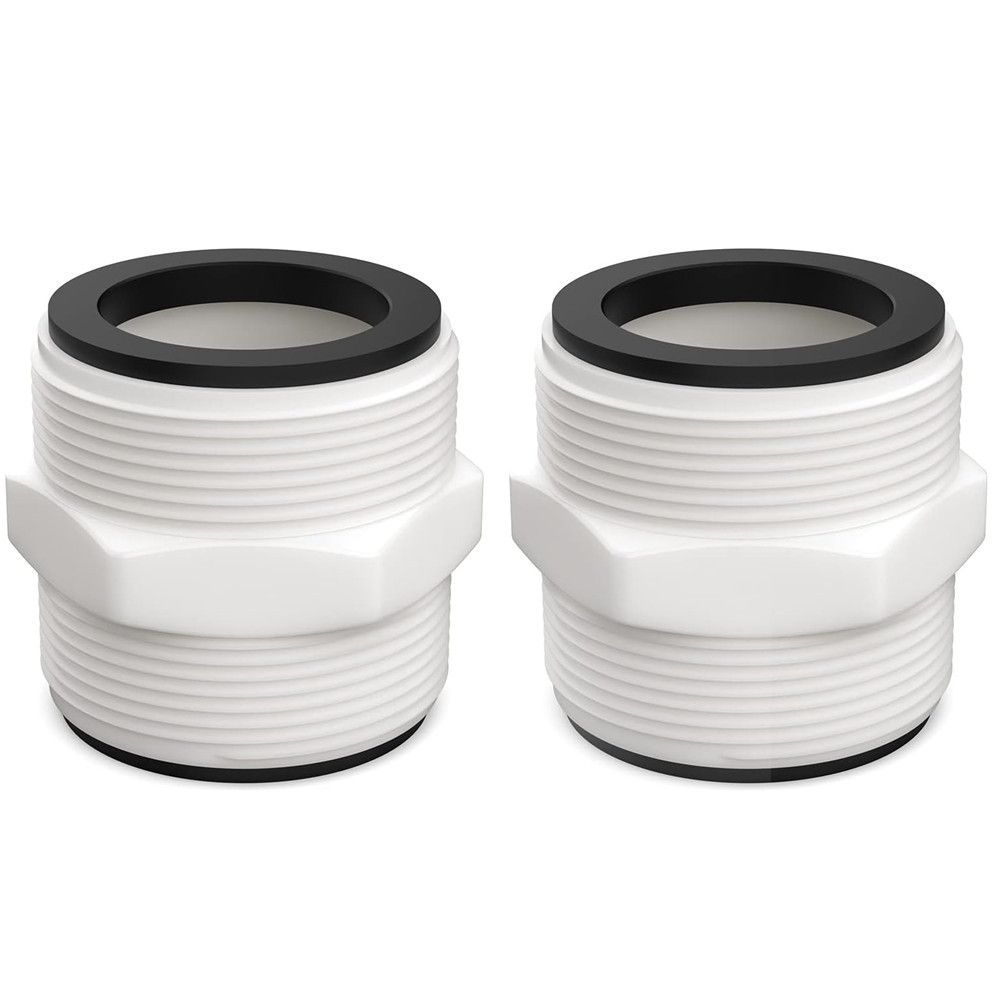 2 Pcs Pool Hose Connector Replacement for Intex and Coleman, 1.5 inch Above Ground Pool Split Hose Joint Connector, Fits Filter Pumps, Chlorine Generators