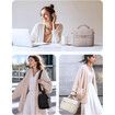 Insulated Lunch Bags for Women, Cute Quilted Lunch Box, Lightweight Puffy Padded Waterproof Lunch Tote for Work Picnic Travel, 23 x 15 x 20 cm, Pink