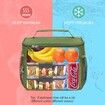 Insulated Lunch Bag for Women Men, Reusable Lunch Box for Office Work School Picnic Beach for Kids Men Women, 31 x 19 x 23 cm, Green
