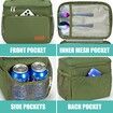 Insulated Lunch Bag for Women Men, Reusable Lunch Box for Office Work School Picnic Beach for Kids Men Women, 31 x 19 x 23 cm, Green