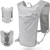 Lightweight Backpack Running Backpack for Men and Women, 6L Breathable Bike Rucksack for Cycling Hiking Outdoor Sports and Travel, Grey