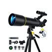 Telescope, 70mm Aperture 400mm AZ Mount Astronomical Refracting Telescopes 20x to 200x for Kids and Men Women, Black