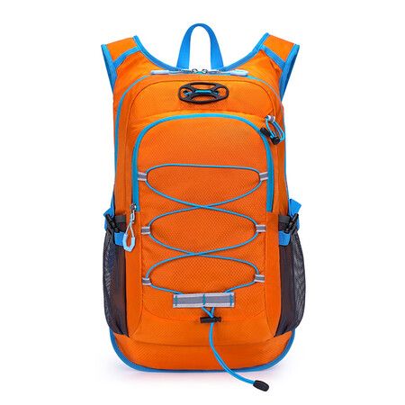 Lightweight Outdoor Hiking Backpack,Large Capacity Pack for Travel,Hiking,Climbing,Skiing,Running Daypack for Men Women Color Orange