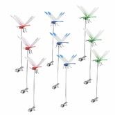 9 Pack Dragonfly Clip,3D Dragonfly Garden Stakes Decor,Dragonfly Humming Bird Stakes,Deer and Horse Fly Deterrent