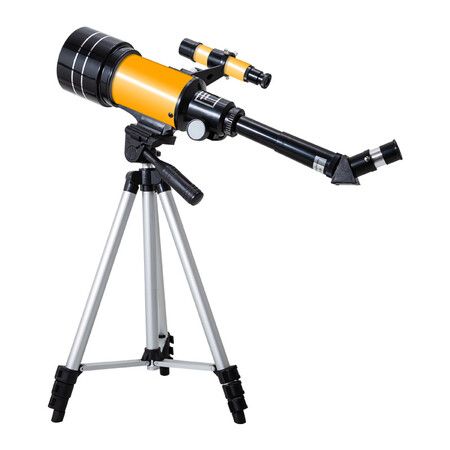 70mm Aperture 100mm Focal Length 15-150x Magnification Telescope with Multi-Layer Broadband Coating Extendable Tripod Christmas Birthday Kids Gift