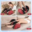Full Body Massage Cushion Chair Shiatsu Back Neck Massaging Pad Seat Heating Vibration Rolling Kneading with Foot Massager Relax Remote Pillow Homasa