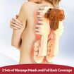 Full Body Massage Cushion Chair Shiatsu Back Neck Massaging Pad Seat Heating Vibration Rolling Kneading with Foot Massager Relax Remote Pillow Homasa