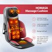 Full Body Massage Cushion Chair Shiatsu Back Neck Massaging Pad Seat Heating Vibration Rolling Kneading with Foot Massager Relax Remote Pillow Homasa