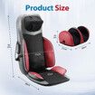 Full Body Massage Cushion Chair Shiatsu Back Neck Massaging Pad Seat Heating Vibration Rolling Kneading with Foot Massager Relax Remote Pillow Homasa