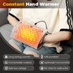 USB Heating Pad Hand Warmer 2-in-1,Constant Temperature Waterless,Soft Electric Hand Warmer Pad for Body Leg,Stomach,Back,Shoulder