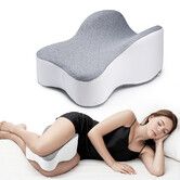 Long Knee Pillow for Side Sleeper Fully Support Thighs and Knees for Sciatica, Back, HIPS, Knees, Joints Relief