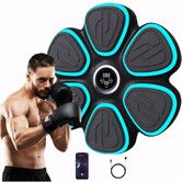 Smart Music Boxing Machine for Men Women, Wall Mounted Bluetooth Music Boxing Machine for Home Workouts and Family Fun, Black