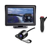 Backup Camera System for Car with 5 Inch Monitor Back up Camera with Truck Reverse Camera Rear View IP69 Waterproof Plug-Play Reversing Safe Parking