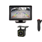 Backup Camera System for Car with 5 Inch Monitor Back up Camera with Truck Reverse Camera Rear View IP69 Waterproof Plug-Play Reversing Safe Parking