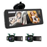 2 Way Baby CarCamera, HD 1080PBaby Car Monitor 6.86 inch Display, 150 Degree Wide Angle Lens, Compatible with All Vehicles