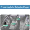 2 Way Baby CarCamera, HD 1080PBaby Car Monitor 6.86 inch Display, 150 Degree Wide Angle Lens, Compatible with All Vehicles