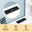 Computer Desk Bookcase 3in1 Study Writing Laptop Table Shelving Office Work Bookshelf Storage Drawers Corner Cabinets USB Power Strip Furniture White