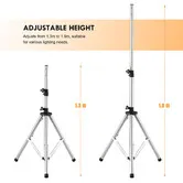 Heavy Duty Adjustable Tripod Stand for Maxkon Outdoor Infrared Heaters