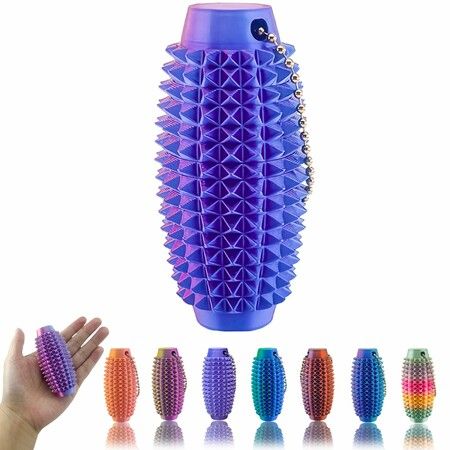 Little Ouchies Stim Fidget,3D Printed Fidget Toys Anxiety Relief Items,Grippie Stim Keychain,Stim Toys,Hard Spiky Sensory Toys,Novelty Gifts