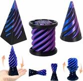 3 Packs Impossible Cone,Spiral Cone Fidget Toy Impossible Pyramid Passthrough Toy,3D Printed Spiral Cone Fidget Toy,Desktop Deco Souvenir Gift