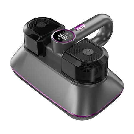 Mattress Vacuum Bed Vacuum Cleaner with UV Light and Ultrasonic, Cordless Handheld Vacuum for Dust and Pet Hair (Gray)