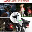 Bike Tail Light Rechargeable 2 Pack, Rear Bike Light for Night Riding, Back Bicycle Taillights, Easy to Install, White