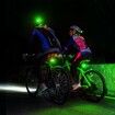 Bike Tail Light Rechargeable 2 Pack, Rear Bike Light for Night Riding, Back Bicycle Taillights, Easy to Install, Green