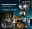 4G LTE Solar Security Camera 2K Dual-Lens Dual-Screen 355 Pan 100 Tilt surveillance Intercom Cloud Storage PIR AI Detection Auto tracking