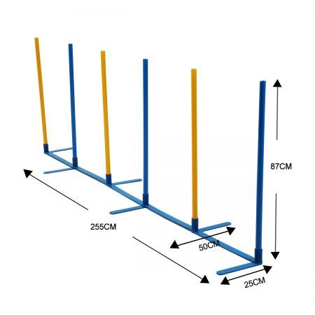 Dog Training Practice Weave Poles Agility Post Set