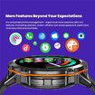 1.73 Inch AMOLED Smartwatch with Calls,100 Days Battery,10 Meters Waterproof,SpO2 Body Monitor,Sleep Monitor,Pedometer,100 Sports Mode Color Silver