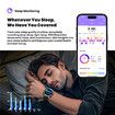 1.73 Inch AMOLED Smartwatch with Calls,100 Days Battery,10 Meters Waterproof,SpO2 Body Monitor,Sleep Monitor,Pedometer,100 Sports Mode Color Silver